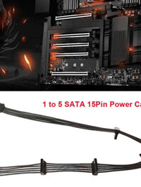 [DJFHS] 1 to 5 SATA 15Pin Hard Drive Power Supply Splitter Cable for PC Sever Adapter