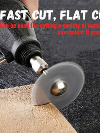 [DJFHS] 5/6 cái thép không gỉ lát cắt kim loại Bộ đĩa với 1 trục hướng tâm cho máy Dremel Dụng cụ x