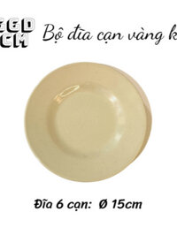 [DJFHS] Đĩa nhựa cạn lòng, Đĩa cơm tấm, đĩa quán nhậu, đĩa nhựa melamine cạn lòng size 15 - 18- 20