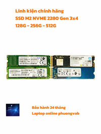 [DJFHS] Ổ Cứng SSD M2 NVME 3x4 2280 - 128GB, 256GB, 512GB hàng chính hãng 100% Bảo hành 24 tháng