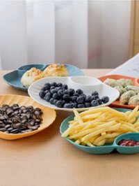 [DJFHS] Set 4 Đĩa Vỏ Sò Nhựa Cao Cấp Giá Rẻ Chất Lượng