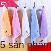 DJie Liya trẻ em khăn bông bé mặt hoạt hình đặc biệt dễ thương mềm thấm hút nhỏ