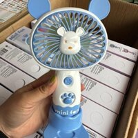 (DJLe) Quạt mini cầm tay tích điện hình thú đáng yêu, mát rười rượi luôn khi ngồi trong phòng điều hoà và bật quạt