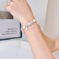 (DJTTrang) Vòng tay Moonstone dành cho nữ thu hút năng lượng tích cực tự điều chỉnh size