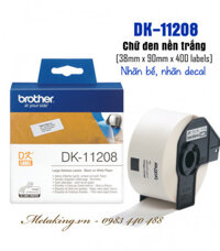 DK-11208, 38mm X 90mm X 400 Labels, Nhãn Bế, Giấy Decal