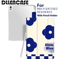Dllencase Bao Da Máy Tính Bảng Kèm Ngăn Đựng Bút Cho Compatible For iPad 2021 Pro 11 2019 2020 10.2 7/8th Generation 2018 9.7 5/6th Mini 4 5 Air 4 10.5 10.9 A278