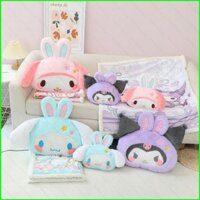 Dly Sanrio Kuromi My Melody Hoạt Hình Xe Gối Cổ Ô Tô Gối Tựa Đầu Ô Tô Đệm Eo Gối Văn Phòng Chăn Gối 1