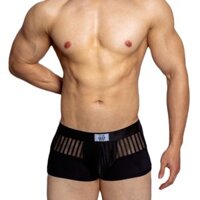 D.m eo thấp  lưới khô nhanh trong suốt và thoáng khí quần short boxer nam màu trơn và độ đàn hồi nylon đơn giản 4030