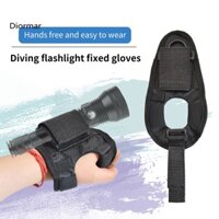 Dmr Tay Đa Năng Lặn Đèn Pin Găng Tay Vải Oxford Thoải Mái Mặc Lặn Đèn Gắn Tay Giá Đỡ Cho Cắm Trại