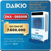 [ĐMSV] [MÁY LÀM MÁT][ QUẠT ĐIỀU HÒA DAIKIO] Máy làm mát không khí DAIKIO DKA-06000B 200W 45LIT 40-50M2