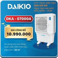 [ĐMSV] [MÁY LÀM MÁT][ QUẠT ĐIỀU HÒA DAIKIO] Máy làm mát cao cấp DAIKIO DK-7000A (DKA-07000A) 290W 70LIT 45-55M2