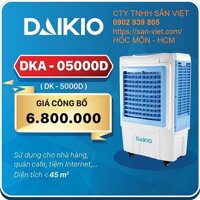 [ĐMSV] [MÁY LÀM MÁT][ QUẠT ĐIỀU HÒA DAIKIO] Máy làm mát cao cấp DAIKIO DK-5000D (DKA-05000D) 210W 30-40M2