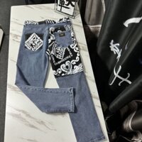 Do * * lce & Ga * * bbana- D * G Thương hiệu hợp thời trang Slim Cao cấp Ánh sáng thu đông Sang trọng Internet Người nổi tiếng DG Quần jean phổ biến M