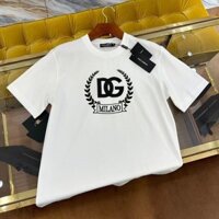 Do * * lce & Ga * * bbana- D * G Áo thun cổ tròn in chữ mùa hè DG mới tay ngắn nửa tay phù hợp