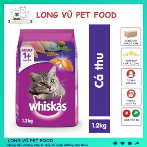 Đồ ăn cho mèo lớn Whiskas vị cá thu túi 1.2 kg