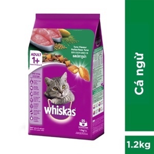 Đồ ăn cho mèo lớn Whiskas vị cá thu túi 1.2 kg