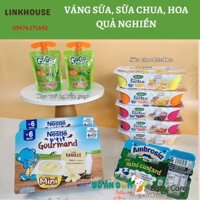 Đồ Ăn Dặm Cho Bé 6m+, Sữa Chua, Váng Sữa, Hoa Quả Nghiền