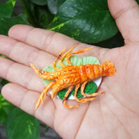 Đồ ăn mini food mô hình tôm hùm trang trí bằng đất sét nhật cao cấp