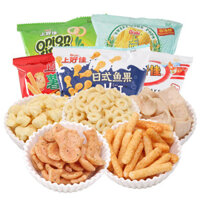 Đồ ăn nhẹ Oishi, khoai tây chiên tôm tươi, que tôm, gói khoai tây chiên, khoai tây chiên cho trẻ em, đồ ăn nhẹ thèm, hàhóa năm mới, đồ ăn giải trí A008 A7IA
