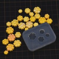 Đồ ăn thu nhỏ món tráng miệng bằng đất sét siêu nhẹ bằng đất sét mềm tự làm bánh trung thu Osmanthus thơm ngọt tráng miệng Khuôn Silicone trong suốt