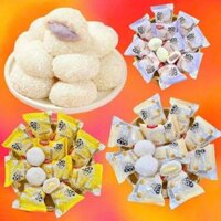 Đồ ăn vặt 1KG Bánh Mochi Kem Sữa Vị Sầu Riêng Khoai Môn Đậu Nành Bánh Mochi Phủ Dừa Đài Loan ăn vặt ăn vặt hottrend