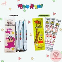 [Đồ Ăn Vặt Hàn Quốc] Crayon Shin Chan Giant PEPERO/Crunky White /Popping Choco 18g*3pcs