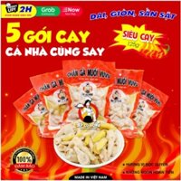 Đồ Ăn Vặt Việt Nam Chân Gà Cay Muối Ớt Vuvu Bếp Cô Hồng Combo 5 Gói 125 gram Dai Giòn Sần Sật