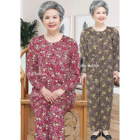 Đồ bà già ,đồ bộ mặc nhà dài tay,nhiều họa tiết sang xịn, chất vải mịn đẹp dành cho người lớn tuổi