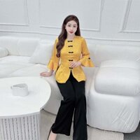 Đồ bộ áo bà ba nữ quần dài đồ bộ bà ba đồ bà ba nữ miền tây đồ lam nữ đồ bà ba nữ đồ đi chùa đồ lam đi chùa -cn109