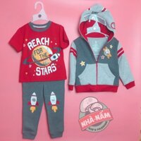 ĐỒ BỘ + ÁO KHOÁC THUN CHO BÉ TRAI, HÀNG XUẤT KHẨU HÌNH THẬT