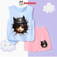 Đồ bộ bé gái BOBDOG áo ba lỗ quần thun cotton mới -BD-A90 cute dễ thương cho bé