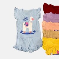 Đồ bộ bé gái PN Kids - bộ thun cotton lạnh mềm mịn cánh tiên in hình đáng yêu mặc mùa hè cho bé gái 1 tuổi đến 6 tuổi