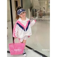 Đồ bộ bé gái , sét bộ áo khoác gió 2 lớp quần sooc đùi sành điệu cho bé gái 10-32kg