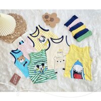 Đồ Bộ Bé Trai, Bé Gái Vải Thun Lạnh, Bộ Cộc Tay Cho Bé Mặc Nhà, Bộ Quần Áo Trẻ Em Dễ Thương Mùa Hè 2022 cho bé 8-18kg