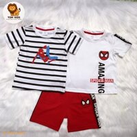 Đồ bộ bé trai bộ quần áo siêu nhân nhện NEXT cộc tay chất cotton thấm hút mồ hôi cho bé