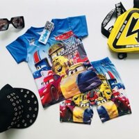 ĐỒ BỘ BÉ TRAI IN HÌNH XE HƠI 3D