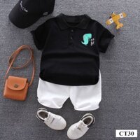 Đồ bộ bé trai quảng châu xuất hàn Quần áo trẻ em chất thun cotton cho bé trai từ 5-20kg (1-5 tuổi) CT30