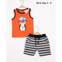 ĐỒ BỘ BÉ TRAI SÁT NÁCH YOYO CAO CẤP SIZE 10-28kg