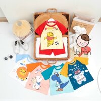 Đồ Bộ Cho Bé 💖FREE SHIP💖 Bộ Thun Lạnh Cộc Tay  cho bé trai bé gái với họa tiết Hình Thú ngộ nghỉnh