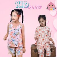 Đồ bộ cho bé gái từ 32 kg đến 40 kg vải Tole lanh 2 da loại 1 mùa hè mềm mịn mát TOG14