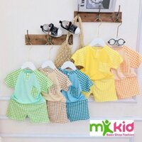 Đồ Bộ Cho Bé Trai Bé Gái 💖 Bộ Thun Lạnh Cộc Tay Minky Mom Cho Bé với họa tiết động vật siêu cưng