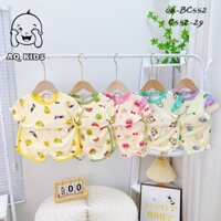 Đồ Bộ Cộc Tay Cho Bé Trai Bé Gái Vải Thun Lạnh Hàng Chính Hãng Minlybaby In Họa Tiết - Mizoo Kids - C552