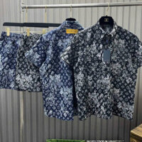 Đồ Bộ Cộc Tay Nam Chất Liệu Vải Bò Cực Đẹp - Hàng Siêu Cấp hot nhất 2025