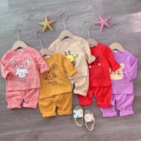 Đồ bộ dài tay hình thú xinh xắn cho bé