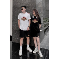Đồ Bộ đôi nam nữ, áo thun nam nữ in  họa tiết Beaslmodes, áo phông cotton co giãn 2 chiều thoáng mát