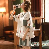 Đồ Bộ Đùi Nữ Mùa Hè Vải Cotton-Bộ Đùi Nữ Mùa Hè Mặc Ở Nhà