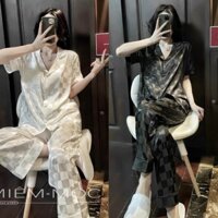 Đồ bộ gấm xước mặc nhà tiểu thư
Đồ bộ nữ tay dài tiểu thư thiết kế theo phong cách quảng châu- tay ngắn lụa gấm ô