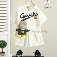 Đồ bộ gấu mặc áo len GDuck hình nổi dành cho bé trai và bé gái, thời trang trẻ em, áo quần cho bé từ 11-35kg