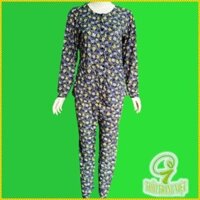 Đồ bộ giá sỉ mặc nhà, đồ bộ người trung niên, áo cổ tròn 2 túi, tay dài - màu xám xanh