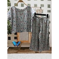 Đồ bộ  lanh mặc nhà siêu mát